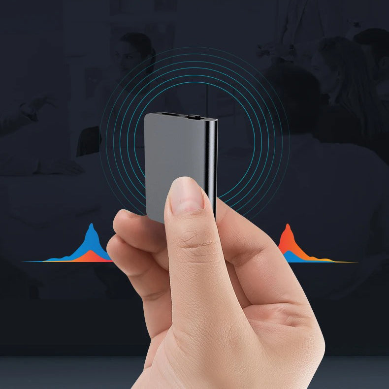 Mini Professionele Spion Microfoon Recorder – Ultra-Dun Ontwerp, 50 Uur Batterijduur, Hoge Kwaliteit Geluid voor Discrete Audio-opname