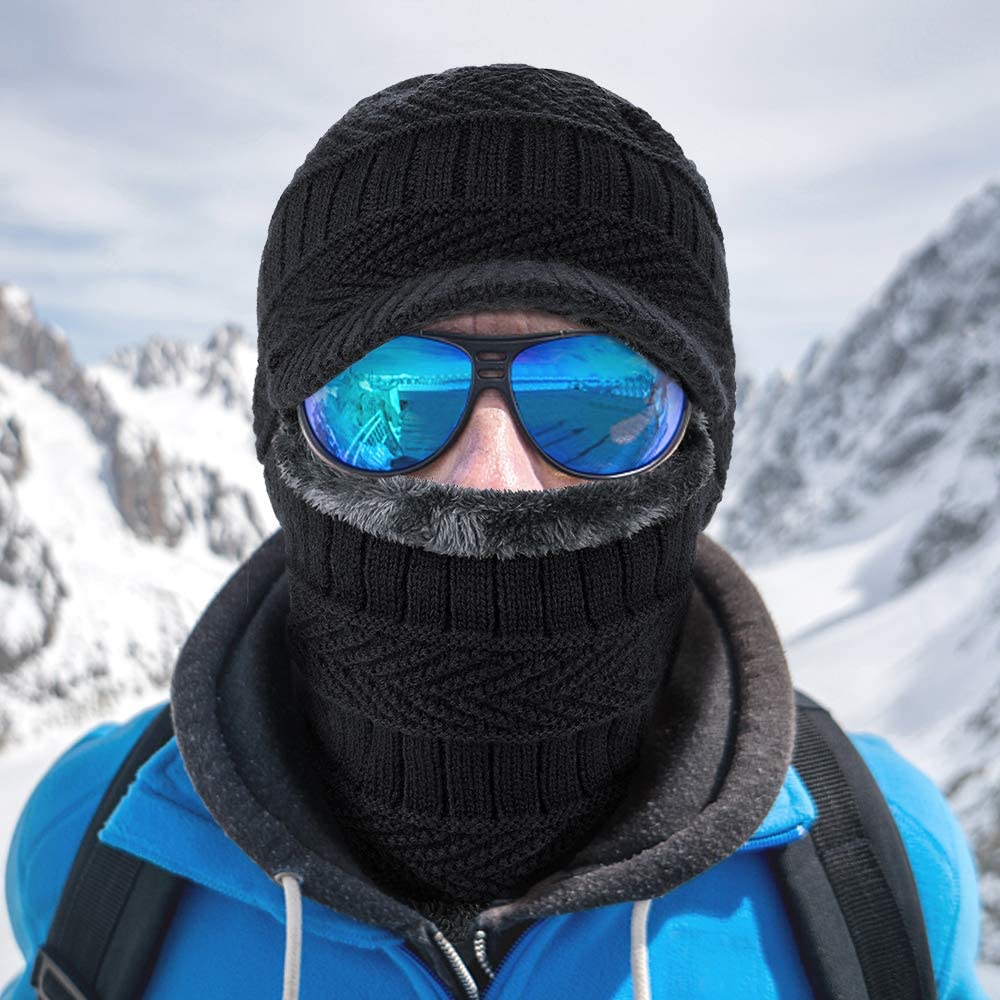 ThermoBalaclava ArcticShield – Warme gebreide unisex muts met volledige bescherming