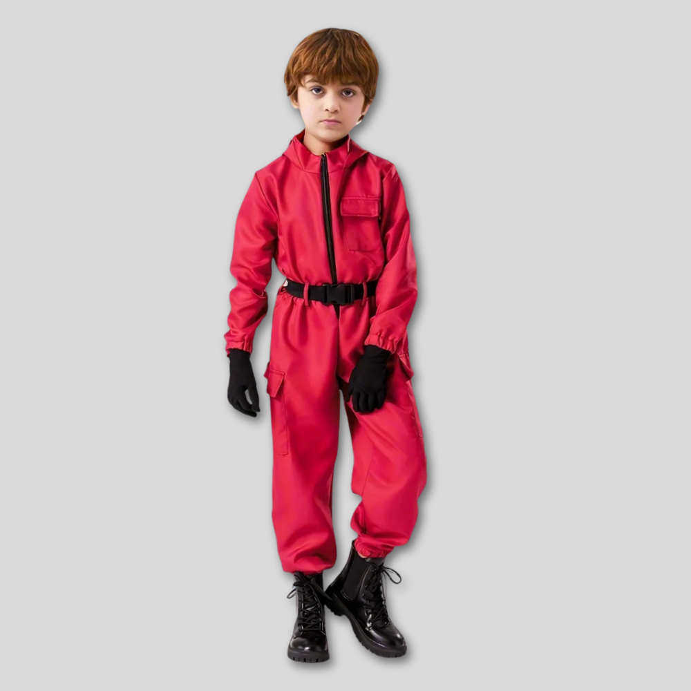 Halloween Kinderen Rode Garde Kostuum Jumpsuit