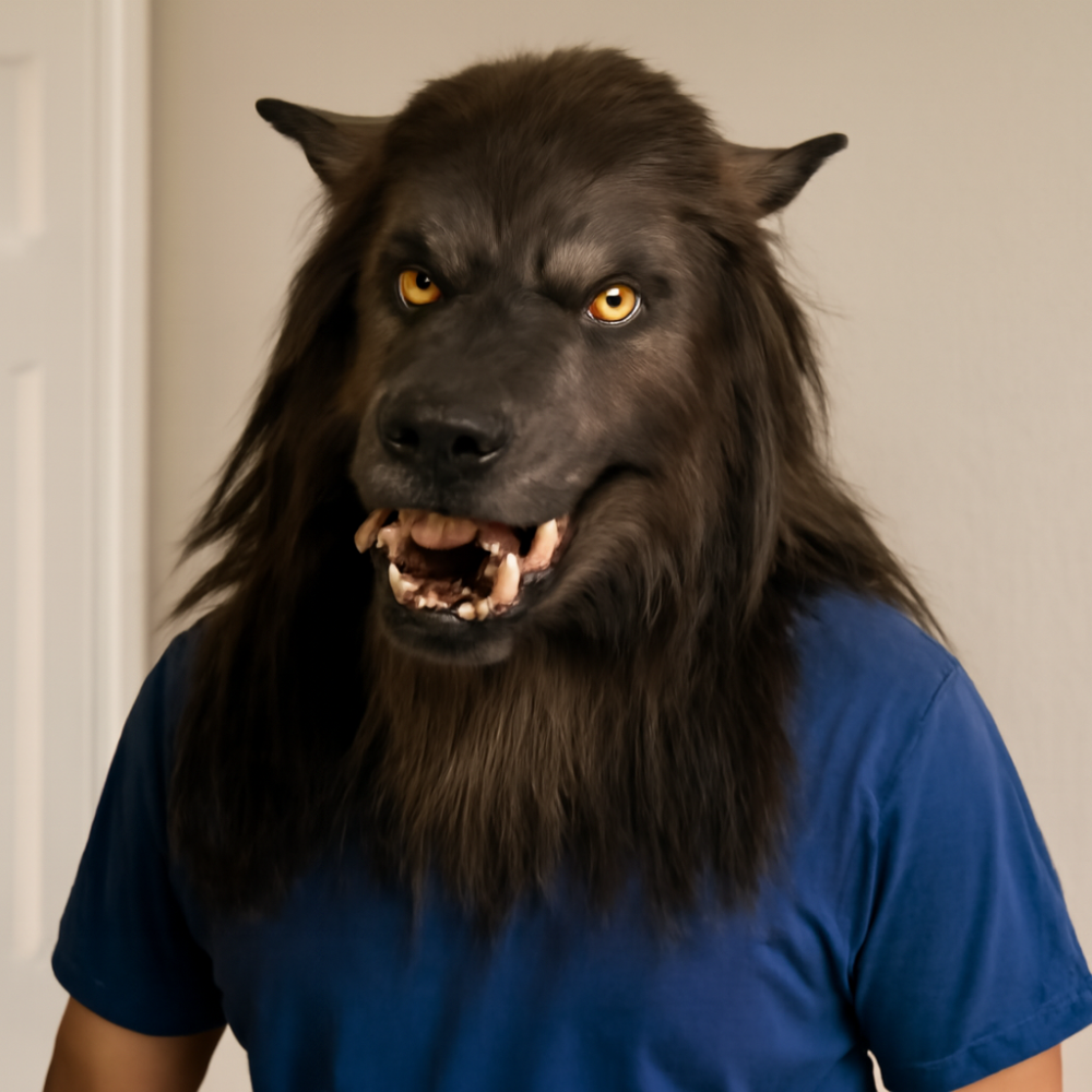 Halloween Wolf Masker Weerwolf Kostuum