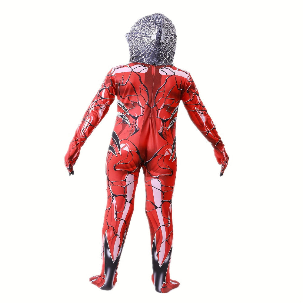 Halloween Kostuum Kinderen Rode Superheld Jumpsuit