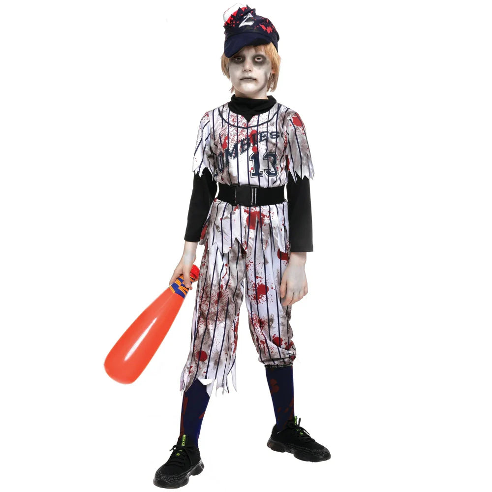 Halloween Kostuum Kinderen Zombie Honkbal Outfit