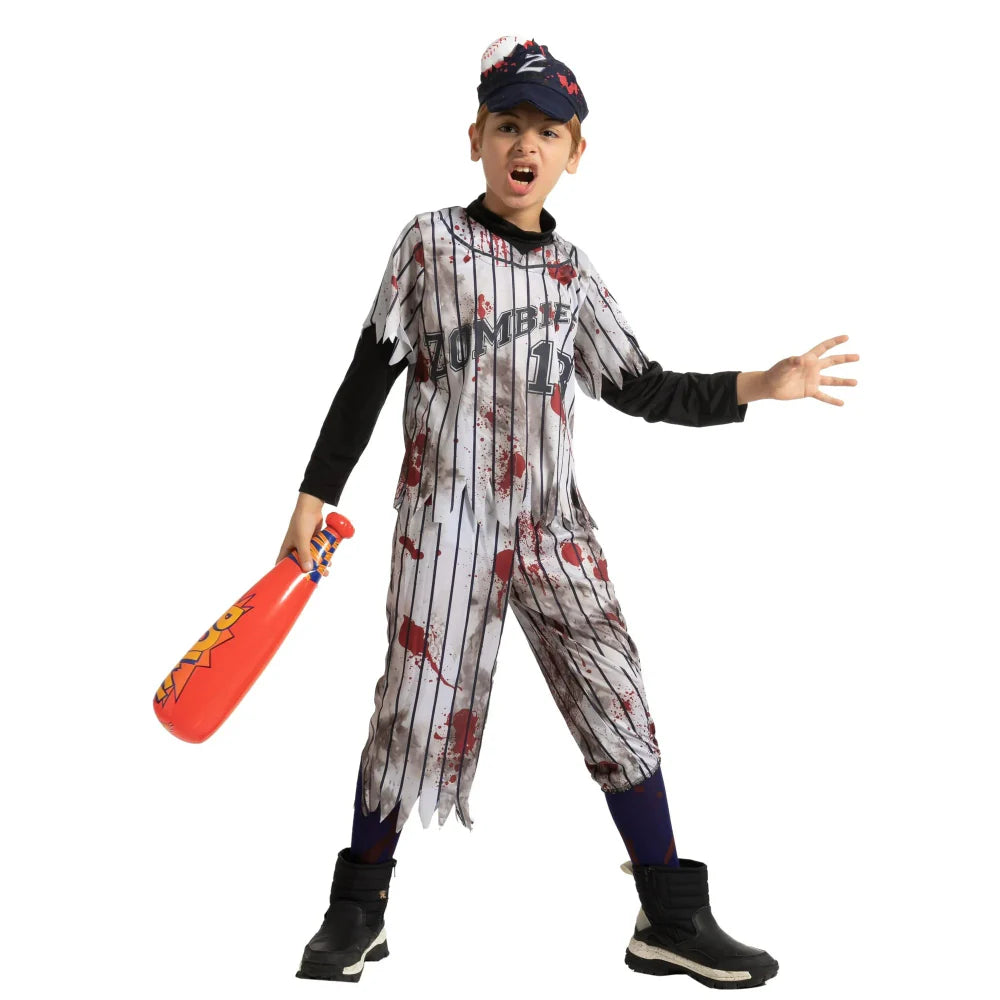 Halloween Kostuum Kinderen Zombie Honkbal Outfit