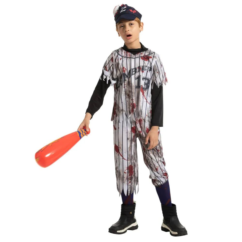 Halloween Kostuum Kinderen Zombie Honkbal Outfit