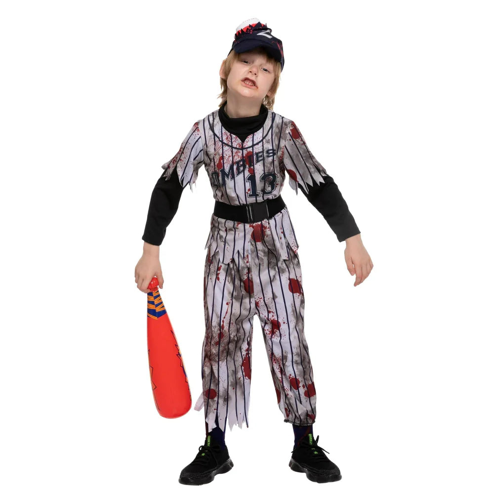 Halloween Kostuum Kinderen Zombie Honkbal Outfit