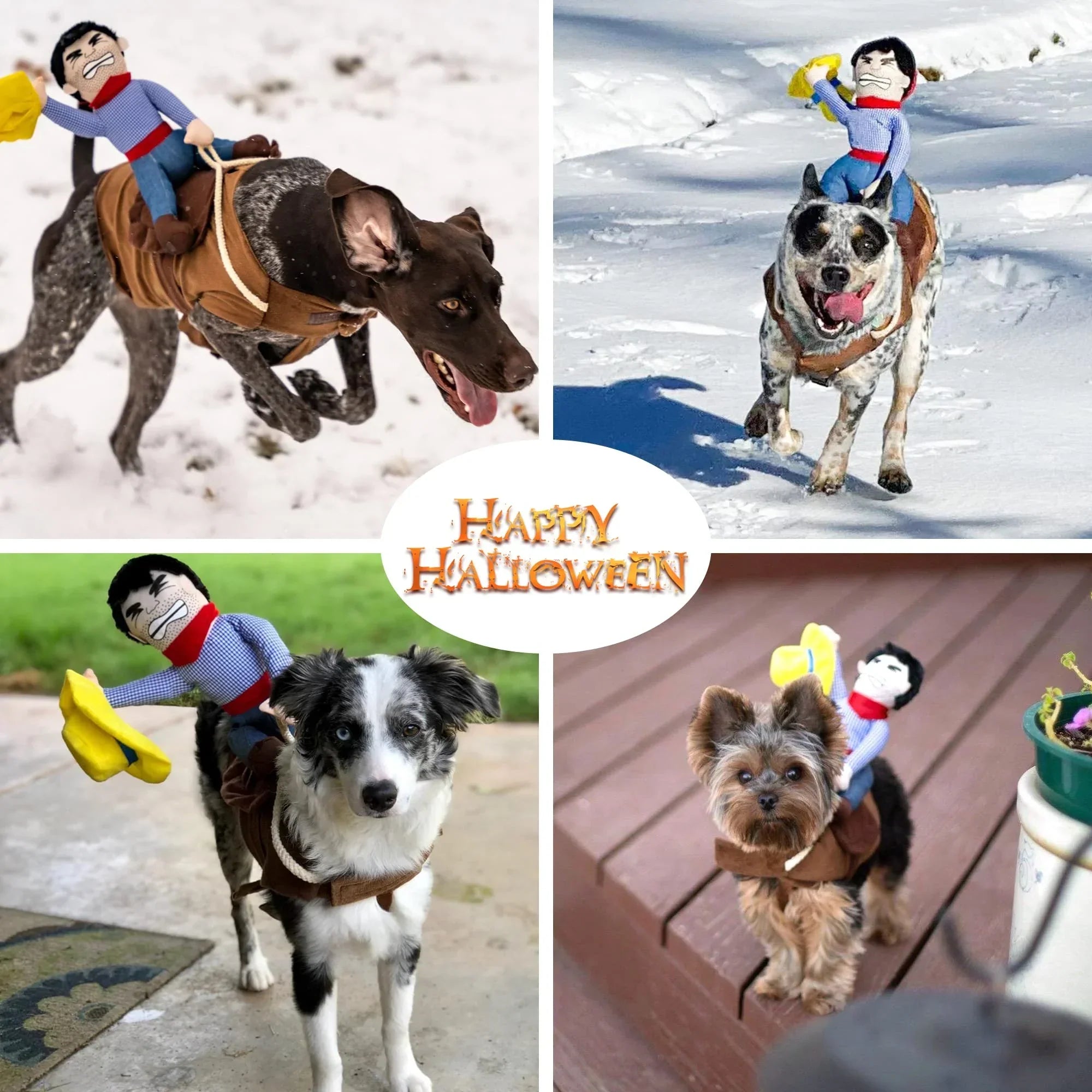 Halloween Cowboy Hond Kostuum Outfit