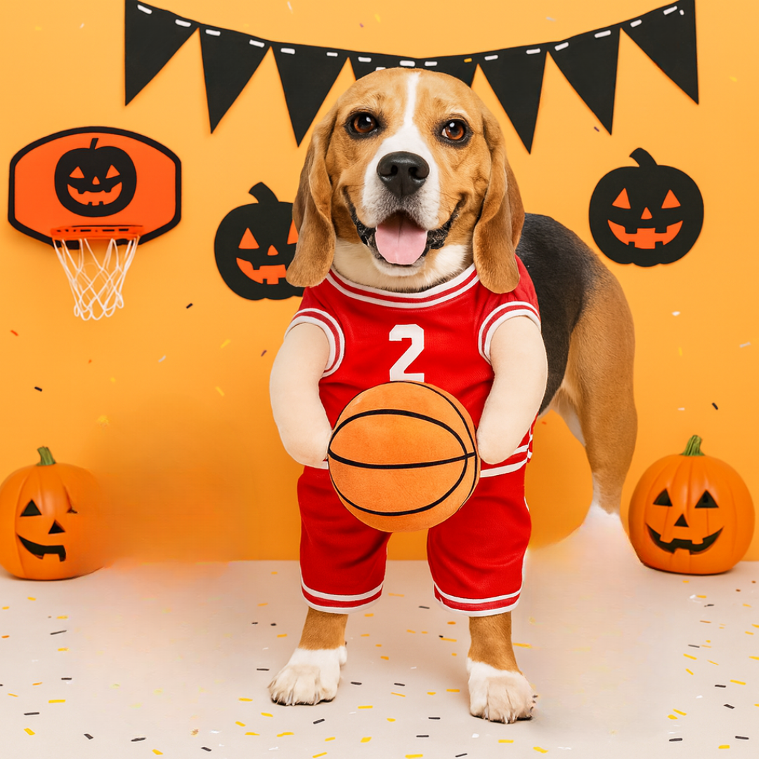 Halloween Hond Kostuum Basketbal Outfit