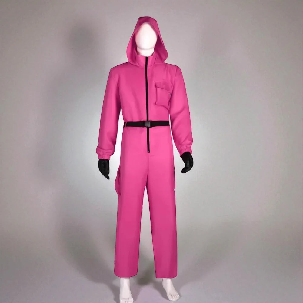 Halloween Game Guard Masker Jumpsuit Kostuum