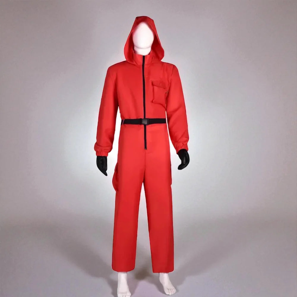 Halloween Game Guard Masker Jumpsuit Kostuum