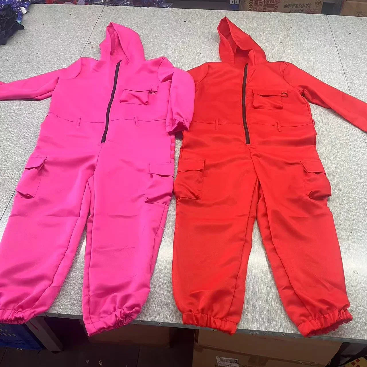 Halloween Game Guard Masker Jumpsuit Kostuum