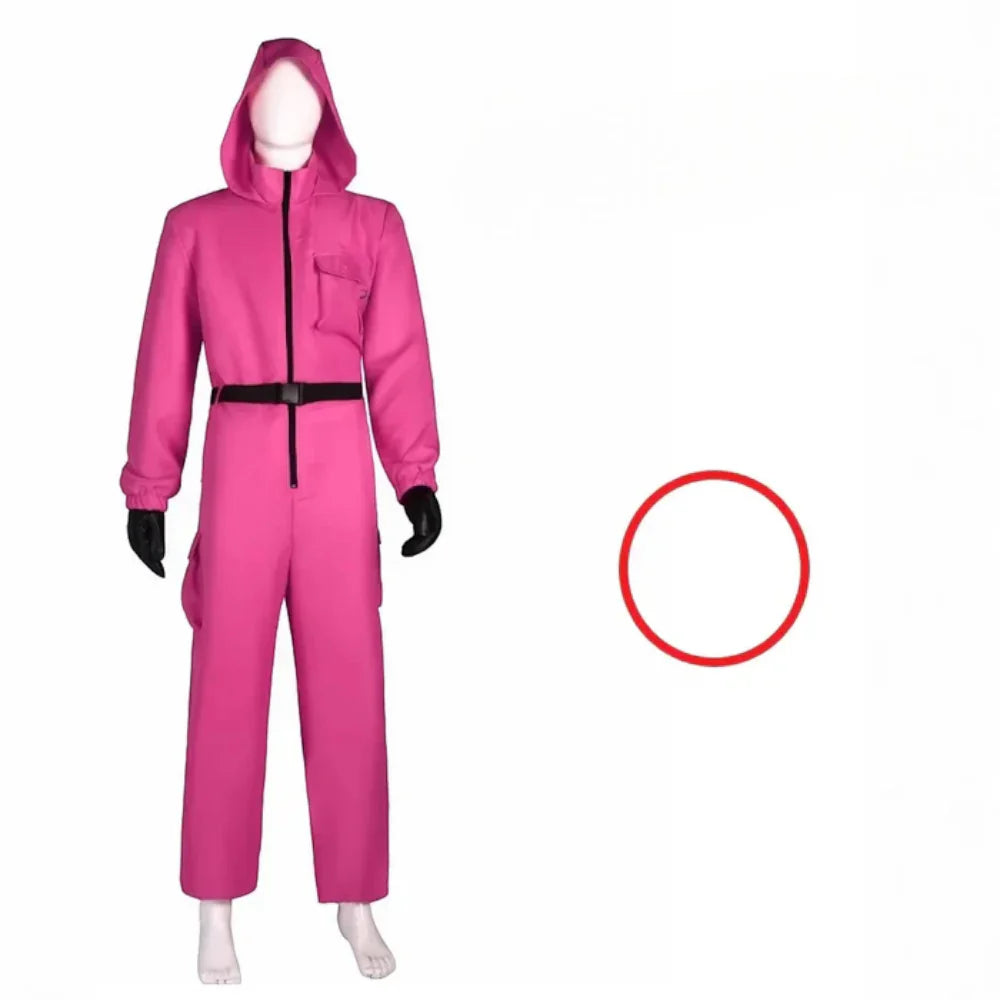 Halloween Game Guard Masker Jumpsuit Kostuum
