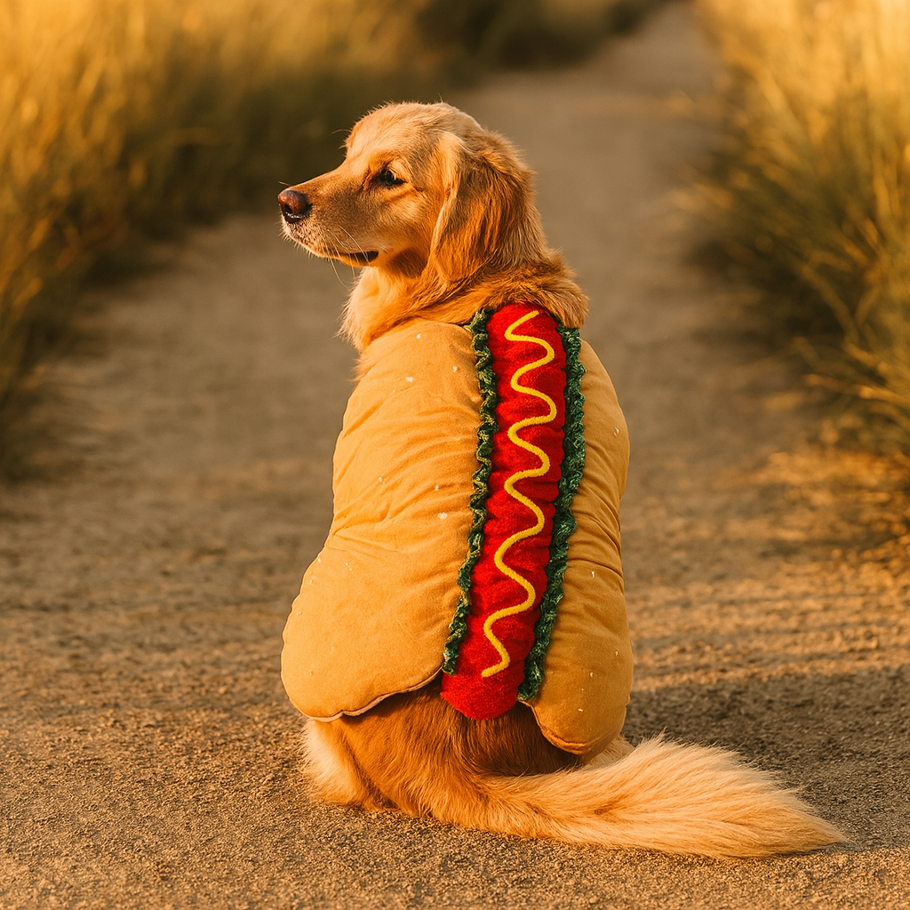 Halloween Hotdog Huisdier Kostuum