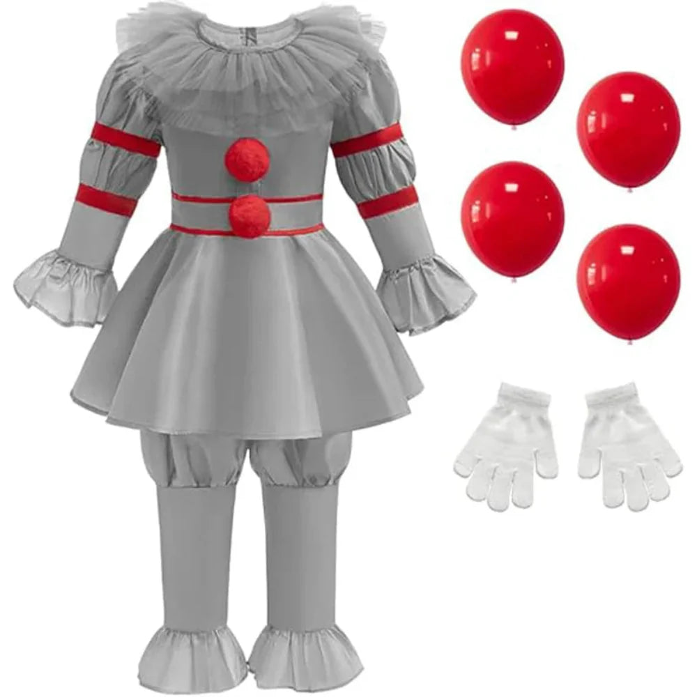 Halloween Kinderen Clown Kostuum Eng Kinderen Kostuum Set
