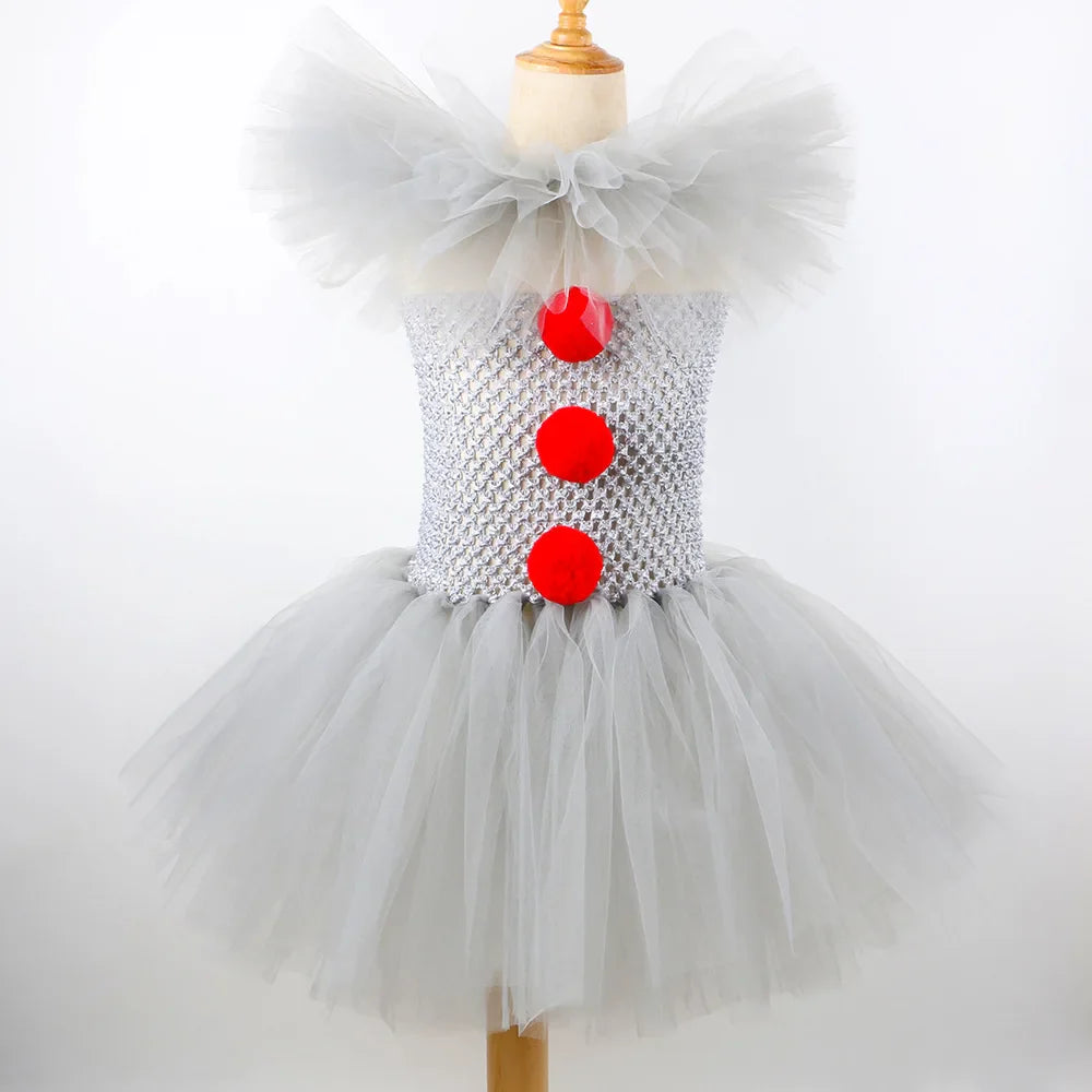 Halloween Kinderen Clown Kostuum Tutu Jurk