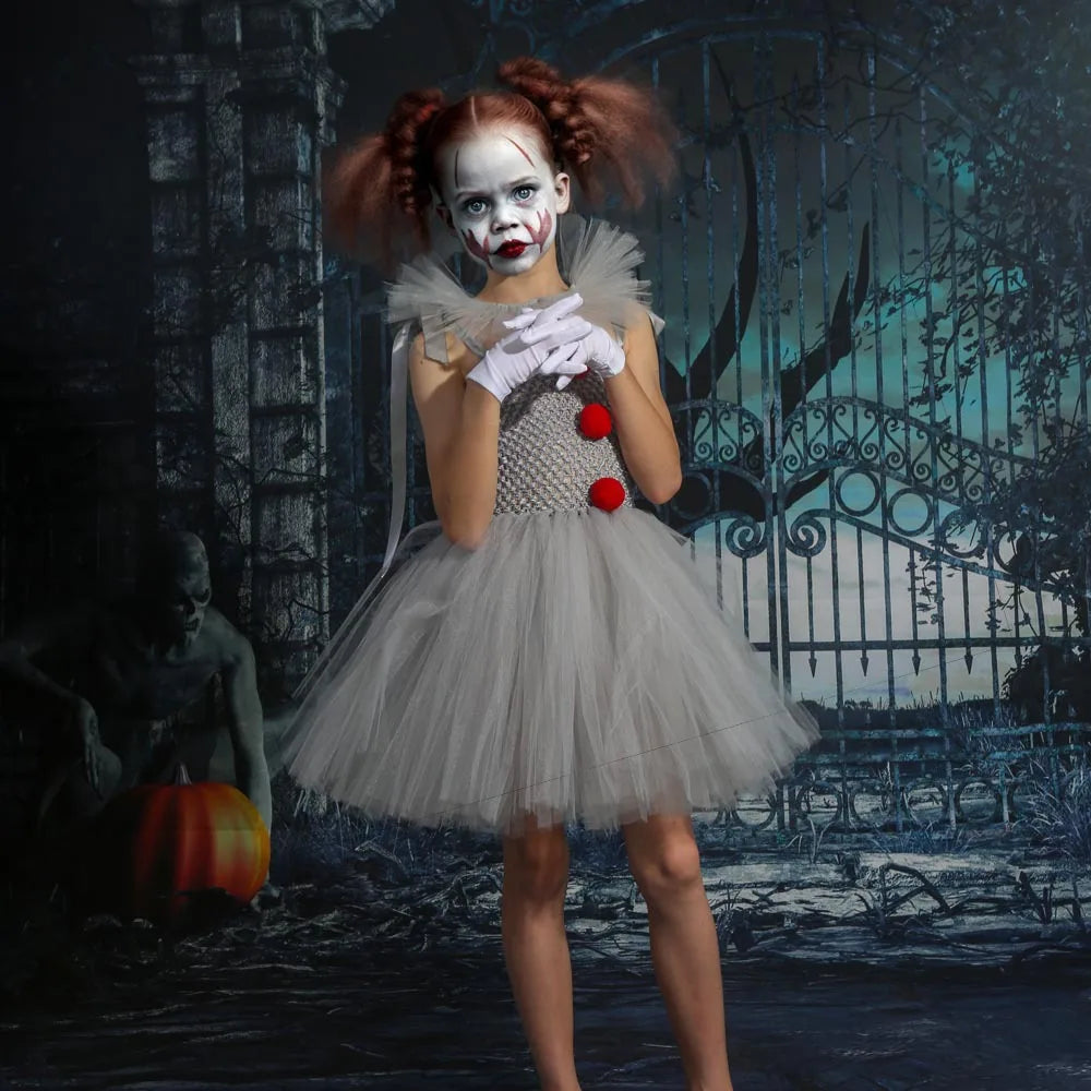 Halloween Kinderen Clown Kostuum Tutu Jurk