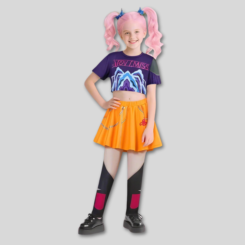 Halloween Kids Hunter Kpop Zanger Kostuum Outfit