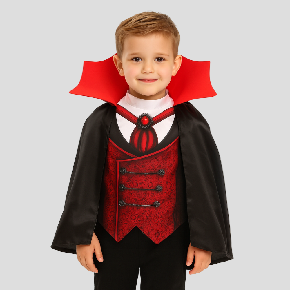 Halloween Kinderen Vampier Kostuum Cape Outfit
