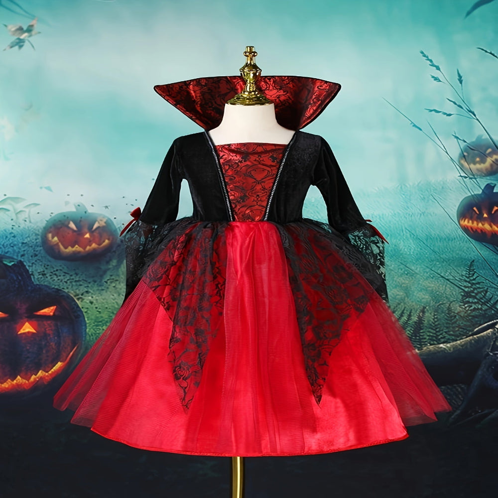 Halloween Kinderen Vampier Kostuum Jurk