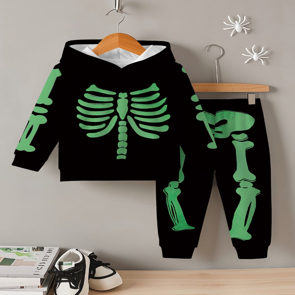 Halloween Peuter Skelet Kostuum Hoodie Set
