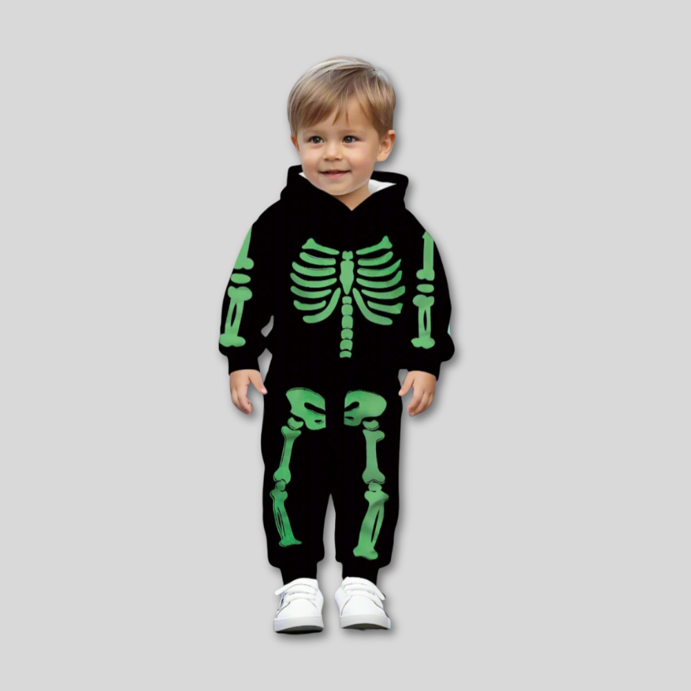 Halloween Peuter Skelet Kostuum Hoodie Set