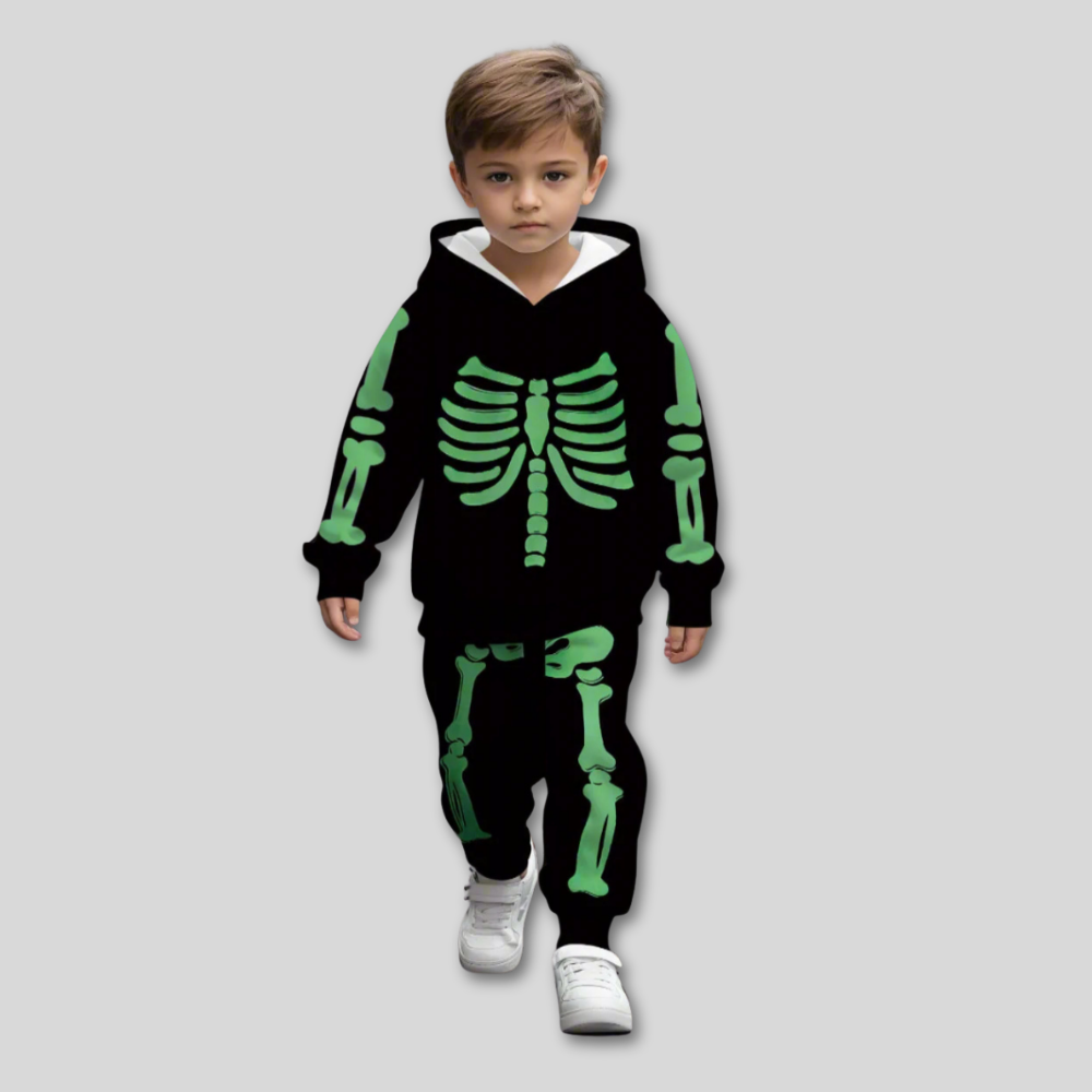 Halloween Peuter Skelet Kostuum Hoodie Set