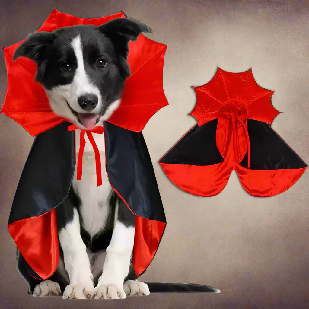 Halloween Vampier Cape Hond Kostuum