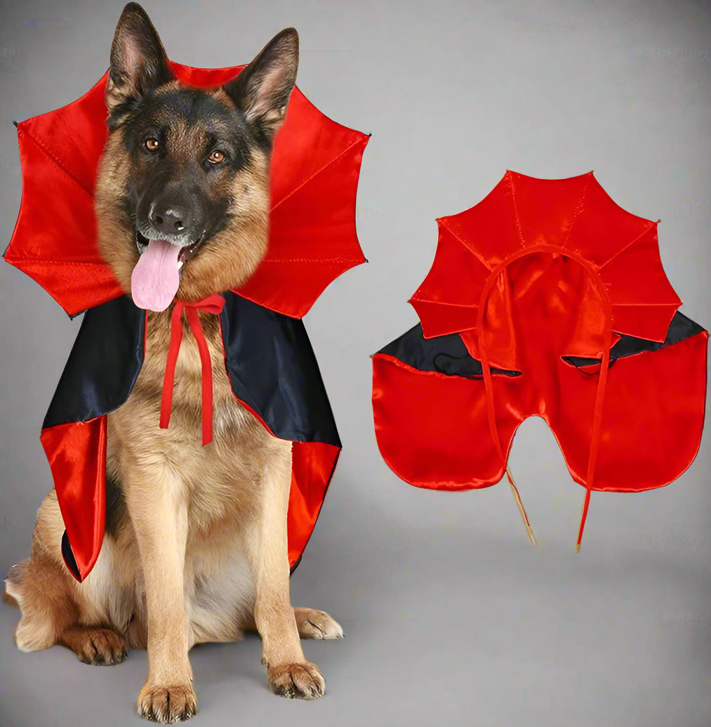 Halloween Vampier Cape Hond Kostuum