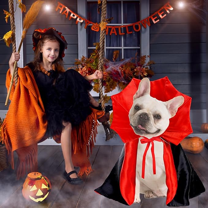Halloween Vampier Cape Hond Kostuum