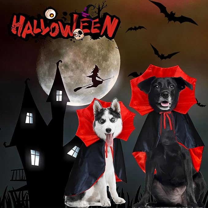 Halloween Vampier Cape Hond Kostuum