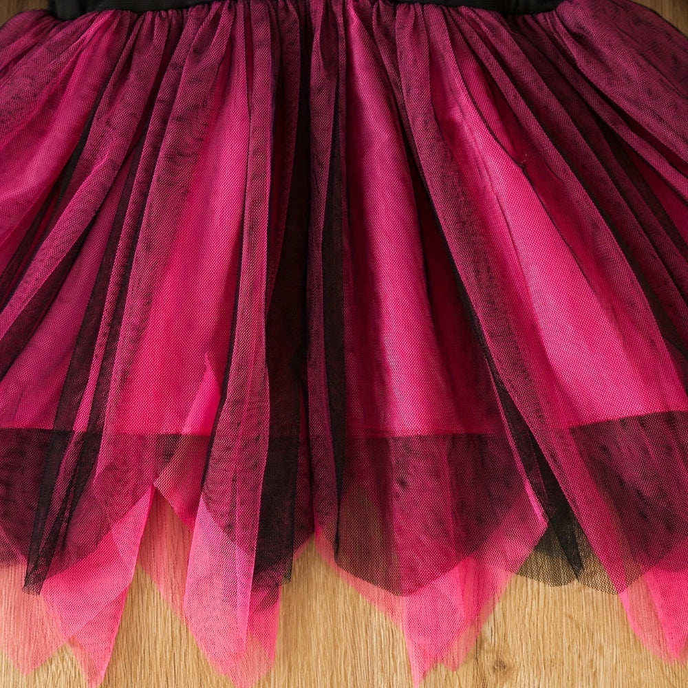 Halloween Heks Kostuum Kinderen Skelet Tulle Jurk