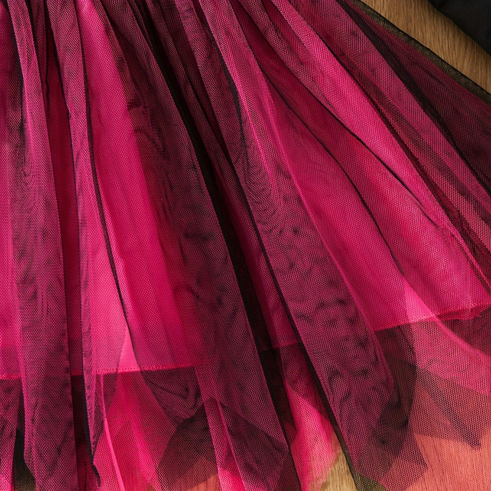 Halloween Heks Kostuum Kinderen Skelet Tulle Jurk