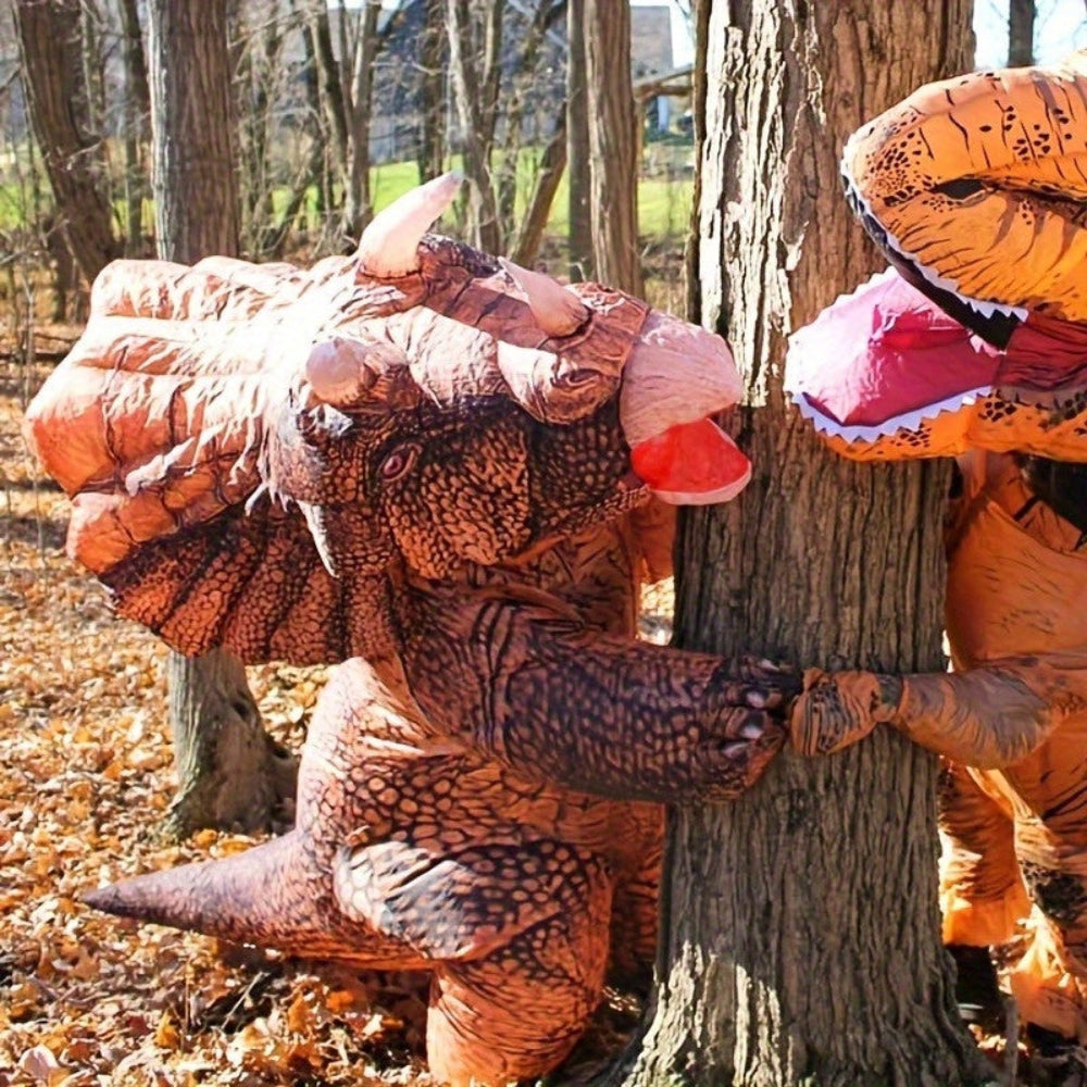 Opblaasbaar Dinosaurus Kostuum Halloween Kostuum Triceratops