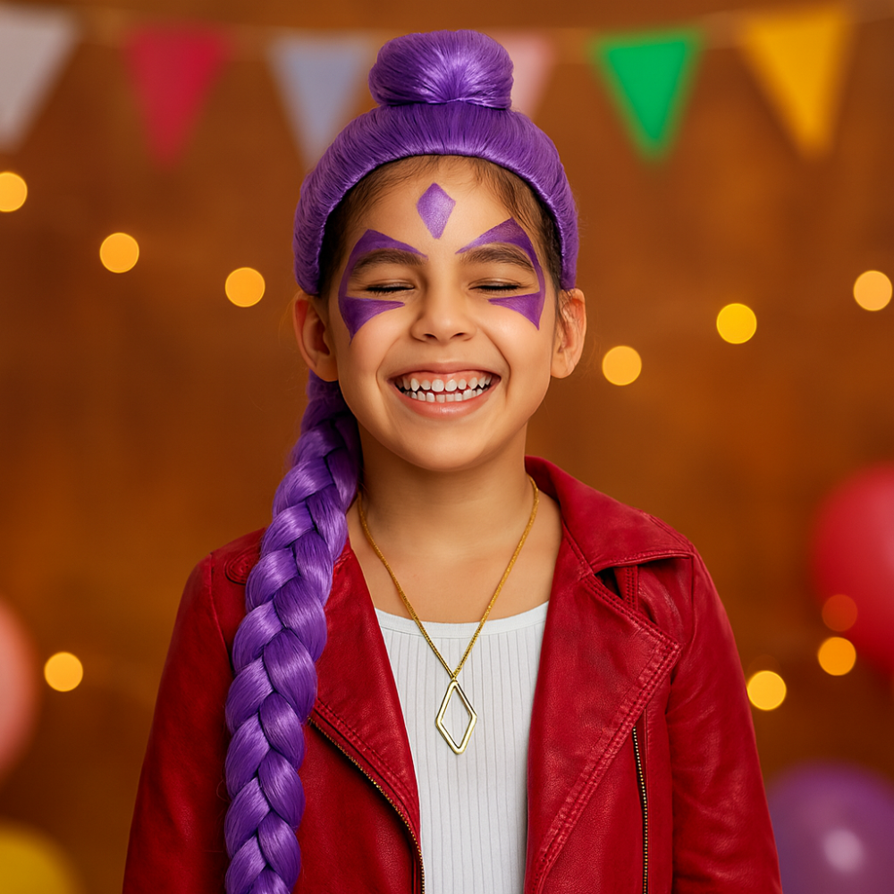 Kpop Hunter Halloween Kostuum Kinderen Pruik Set