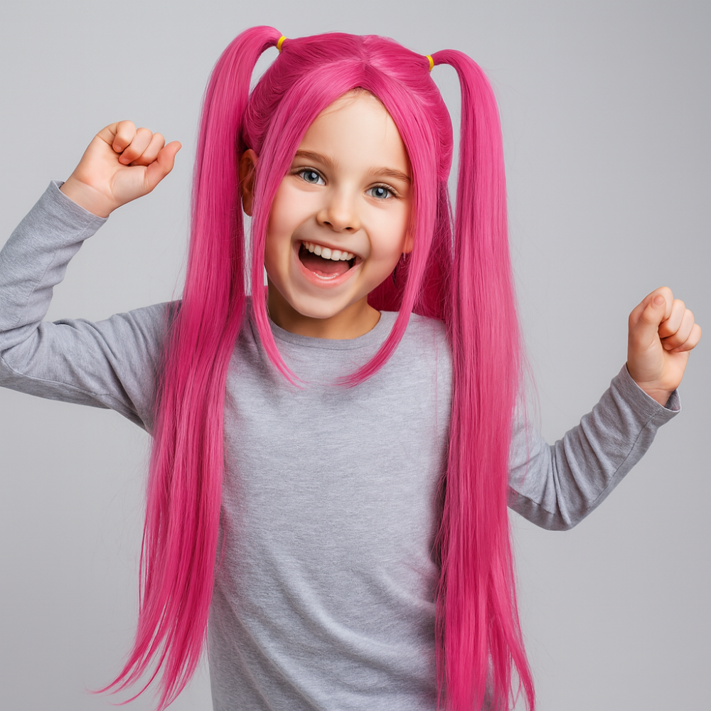 Kpop Hunter Halloween Kostuum Kinderen Pruik Set