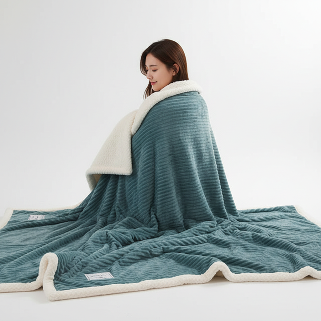CozyLuxe Fleece-dekens – Zachte winterdeken van hoogwaardig polyester voor warmte en comfort