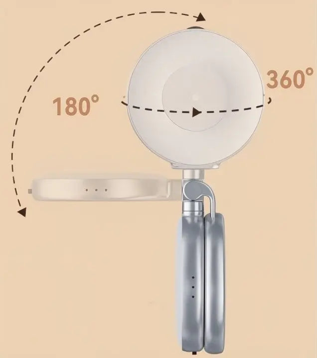 LumiClip Draagbare Selfie-Ringlicht met Clip – Magnetisch en Oplaadbaar