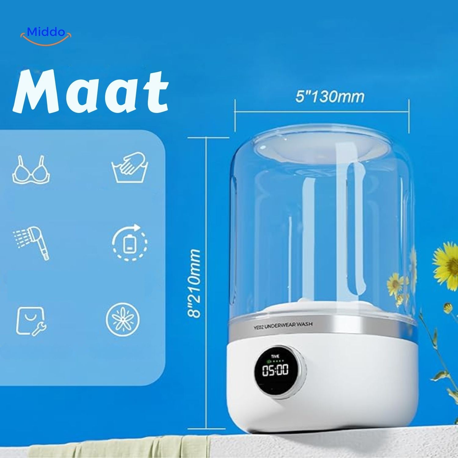 TravelClean Mini-Wash | Compacte, draadloze oplossing voor onderweg!