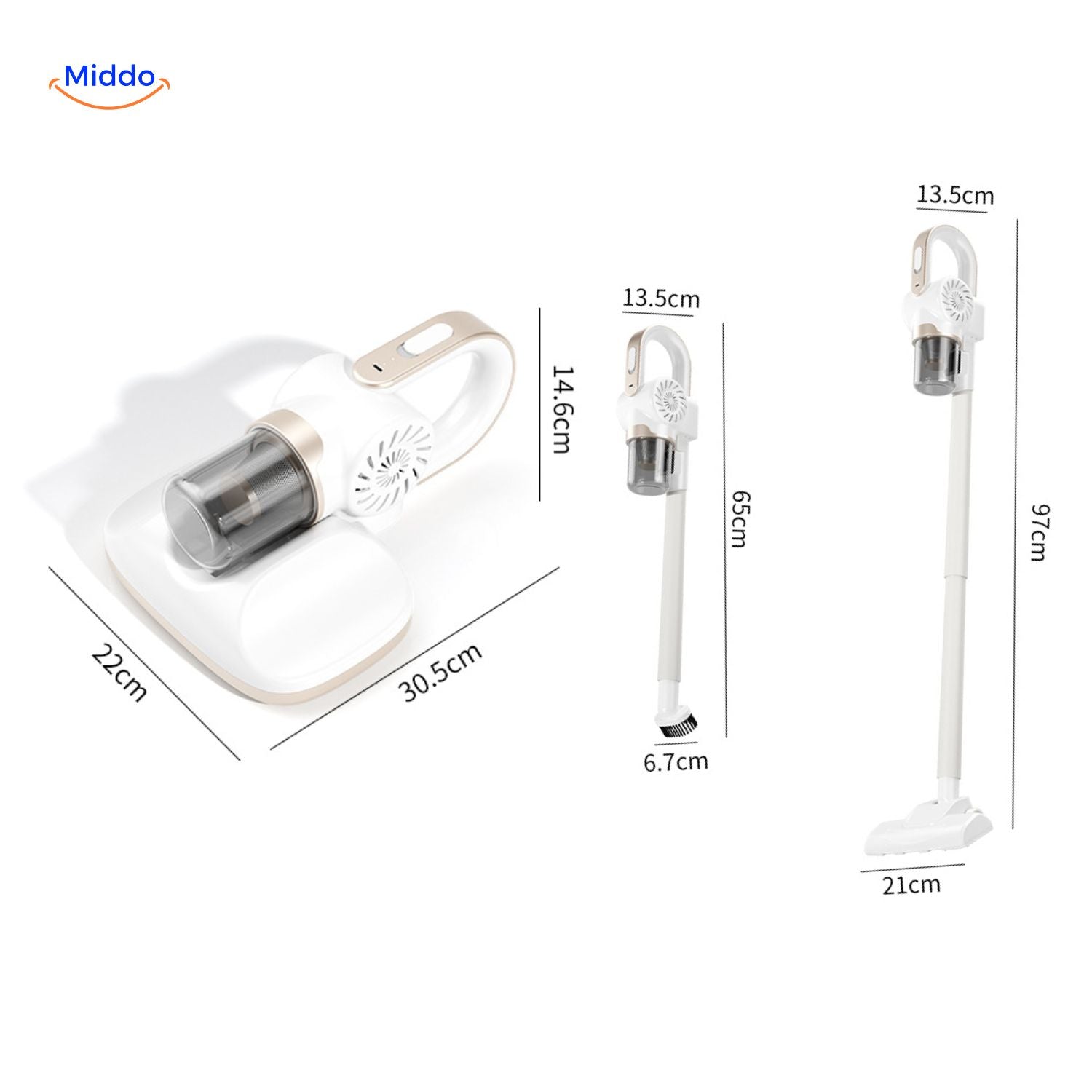 ReinClean MopVac™ | Draadloze stofzuiger met krachtige zuigkracht & effectieve mijtenverwijdering!