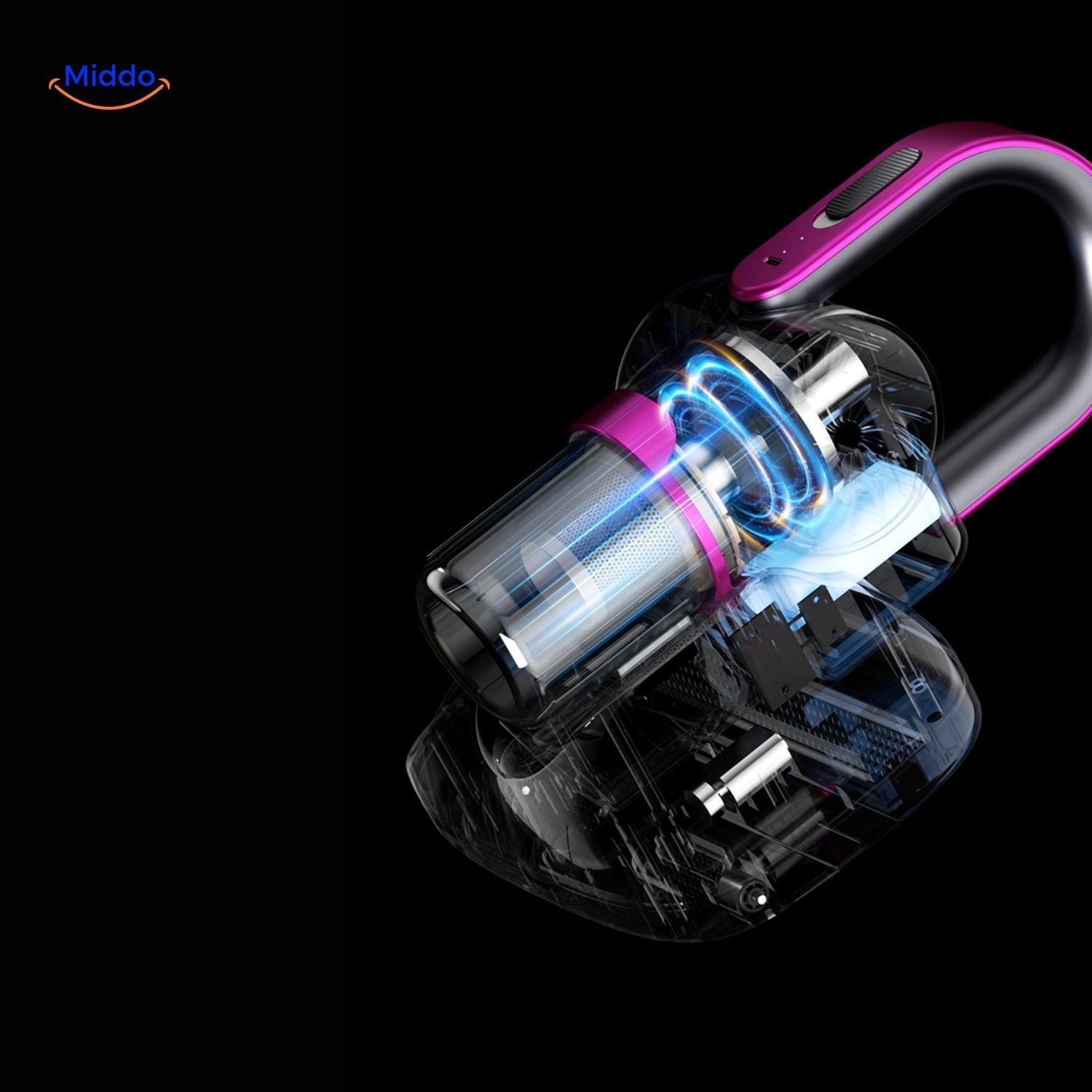 ReinClean MopVac™ | Draadloze stofzuiger met krachtige zuigkracht & effectieve mijtenverwijdering!