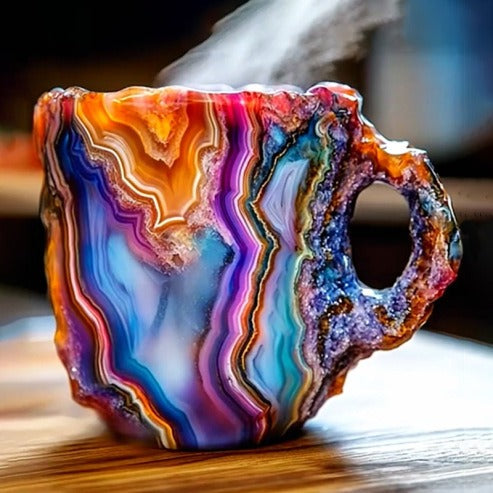 CrystalBrew Koffiemokken | Elegante mineralen kristallen mokken voor een unieke koffie-ervaring