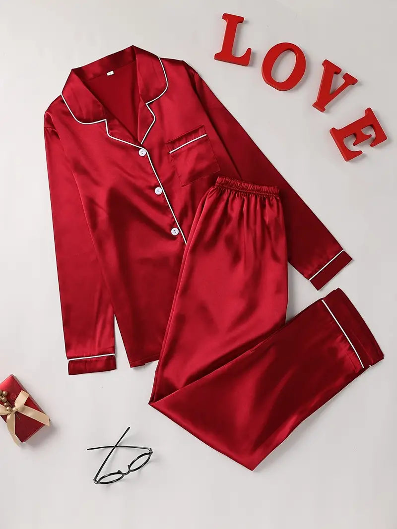 Luxe Dames Pyjama Set – Zachte stijlvolle nachtmode