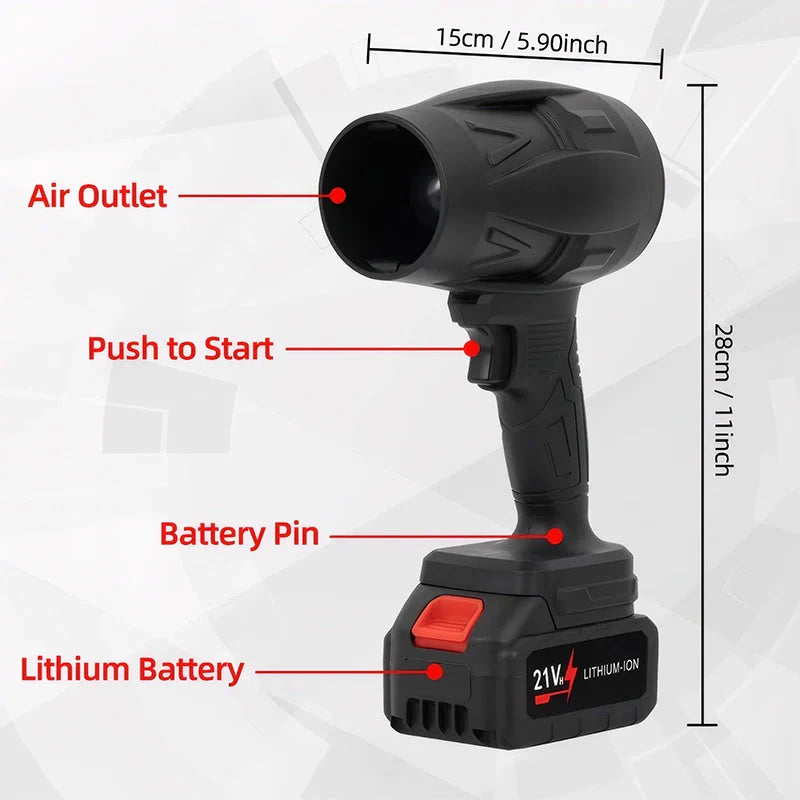 TurboBlow Handheld Luchtblazer | Kracht, precisie en draagbaarheid