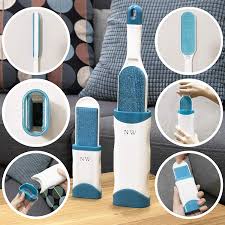 FurAway Pro | Dubbelzijdige dierenhaarverwijderaar met zelfreinigende basis voor moeiteloze reiniging