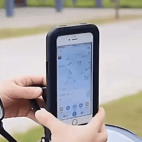 SafeRide Waterdichte Smartphonehouder – 360° Draaiend voor Fiets en Regenweer