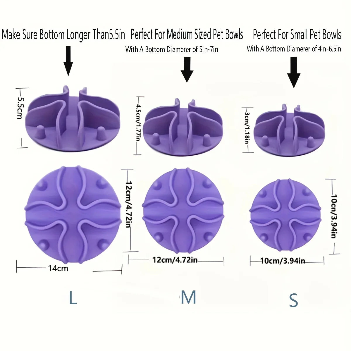 Mindrauf Langzaam-Eten-Inzet voor Hondenkommen | Bevordert een gezonde spijsvertering & mentale stimulatie | Van zacht siliconen | Geschikt voor alle maten