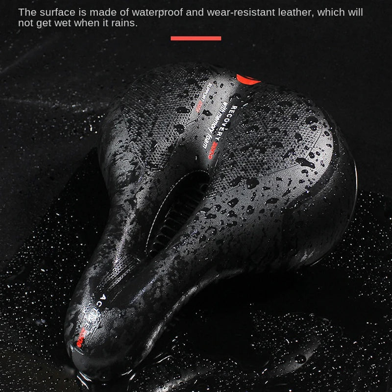 Comfortabele Holle Ademende Fietszadel voor MTB en Racefietsen - Schokabsorberende Fietsstoel voor Lange Afstanden