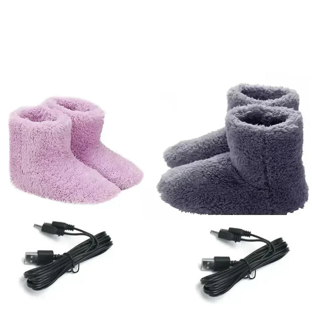 WarmEase USB verwarmde sloffen – Pluche wintercomfort met verstelbare warmte