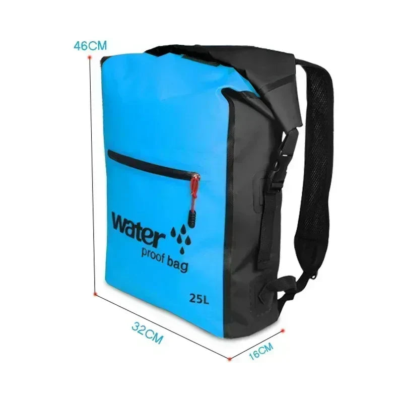 AquaGuard Rugzak 25L | Waterdichte en ademende rugzak voor kajak, trekking en outdoor avonturen