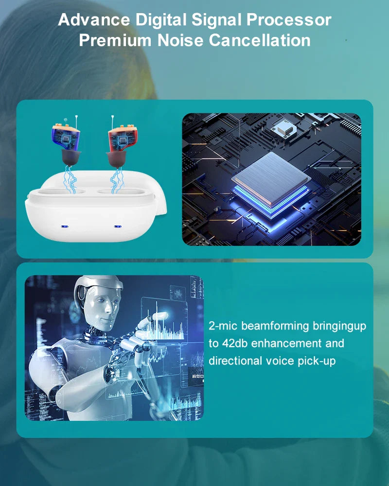 ClearTone Onzichtbaar Digitaal Hoortoestel | Verbetert het gehoor, maakt levens mogelijk