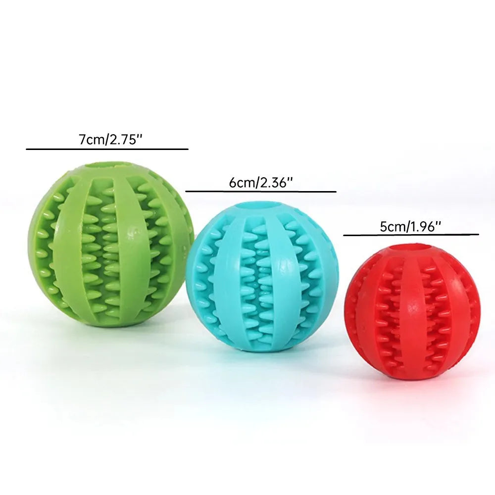 Hondenspeelbal ChewPlay FlexiBall | Interactief rubberen speelgoed met voerfunctie | Tandverzorging & Kauwen | Voor kleine honden